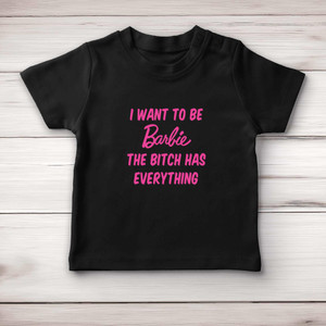 I Want To Be Barbie - Rude Baby T-Shirts - Slightly Disturbed - Image 4 of 4