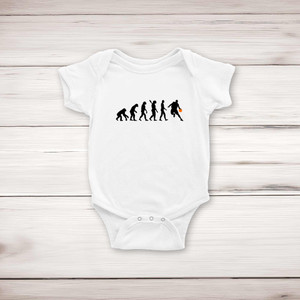 Evolution Of A Basketball Player - Novelty Babygrows & Sleepsuits - Slightly Disturbed - Image 1 of 4
