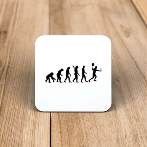 Evolution Of A Tennis Player - Novelty Coaster - Slightly Disturbed - Image 1 of 1