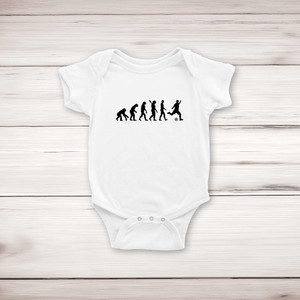 Evolution Of A Footballer - Novelty Babygrows & Sleepsuits - Slightly Disturbed - Image 1 of 4