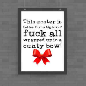 Box of Fuck All - Rude Posters - Slightly Disturbed - Image 1 of 1