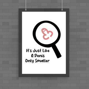 Like A Penis - Rude Posters - Slightly Disturbed - Image 1 of 1