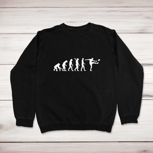 Evolution Of A Rugby Player - Novelty Sweatshirts - Slightly Disturbed - Image 1 of 2