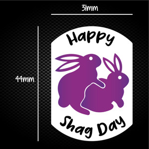 Happy Shag Day - Rude Sticker Packs - Slightly Disturbed - Image 1 of 1