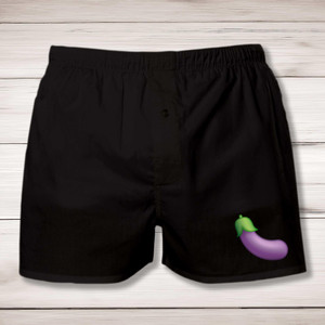 Aubergine Emoji - Rude Men's Underwear - Slightly Disturbed - Image 1 of 2