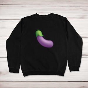 Aubergine Emoji - Rude Sweatshirts - Slightly Disturbed - Image 1 of 2