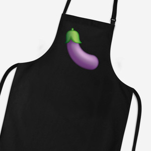 Aubergine Emoji - Rude Aprons - Slightly Disturbed - Image 1 of 3