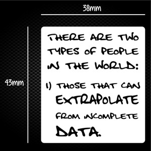 Two Types Of People - Novelty Sticker Packs - Slightly Disturbed - Image 1 of 1