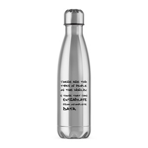 Two Types Of People - Novelty Water Bottles - Slightly Disturbed - Image 1 of 6