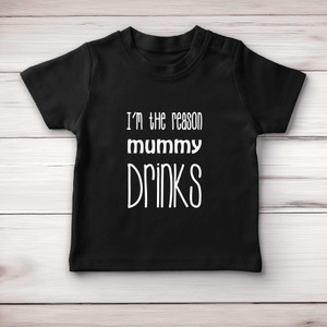 Personalised Im The Reason - Novelty Baby T-Shirts - Slightly Disturbed - Image 4 of 4
