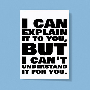 I Can Explain - Novelty Greeting Cards - Slightly Disturbed - Image 1 of 1