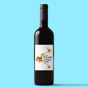 Kung Fu Fighting - Novelty Wine/Beer Labels - Slightly Disturbed - Image 1 of 1