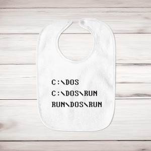 C DOS RUN - Geeky Bibs - Slightly Disturbed - Image 1 of 6