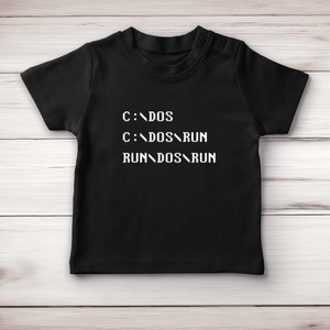 C DOS RUN - Geeky Baby T-Shirts - Slightly Disturbed - Image 4 of 4