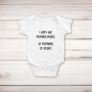 Morning People - Novelty Babygrows & Sleepsuits - Slightly Disturbed - Image 1 of 4