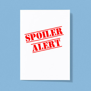 Spoiler Alert - Rude Greeting Cards - Slightly Disturbed - Image 1 of 1