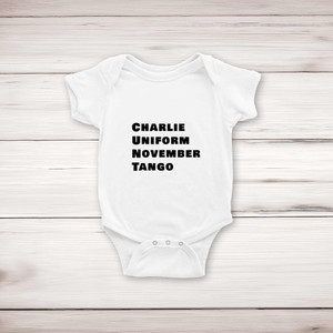 Charlie Uniform - Rude Babygrows & Sleepsuits - Slightly Disturbed - Image 1 of 4
