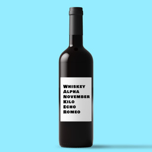 Whiskey Alpha - Rude Wine/Beer Labels - Slightly Disturbed - Image 1 of 1