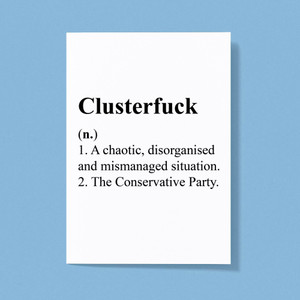 Clusterfuck - Rude Greeting Cards - Slightly Disturbed - Image 1 of 3