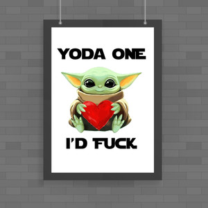 Yoda One - Rude Posters - Slightly Disturbed - Image 1 of 1