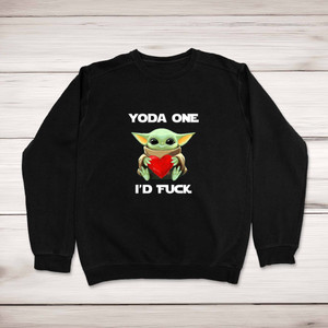 Yoda One - Rude Sweatshirts - Slightly Disturbed - Image 1 of 2