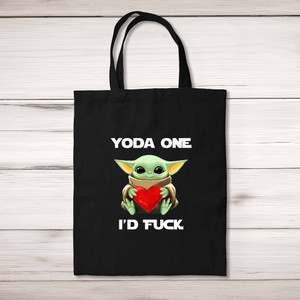 Yoda One - Rude Tote Bags - Slightly Disturbed - Image 1 of 5