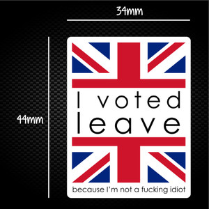I Voted Leave - Rude Sticker Packs - Slightly Disturbed - Image 1 of 1
