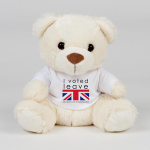 I Voted Leave Idiot - Rude Swear Bear - Slightly Disturbed - Image 1 of 1