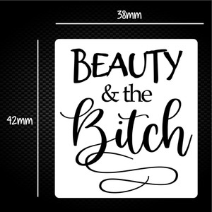 Beauty and the Bitch - Rude Sticker Packs - Slightly Disturbed - Image 1 of 1