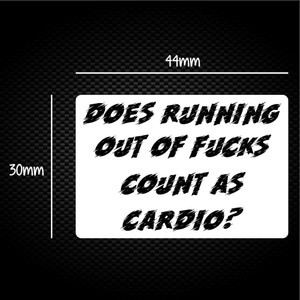 Running Out of Fucks - Rude Sticker Packs - Slightly Disturbed - Image 1 of 1