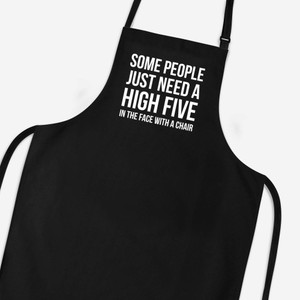 Some People Just Need A High Five - Novelty Aprons - Slightly Disturbed - Image 1 of 3