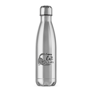 Crazy Cat Lady - Rude Water Bottles - Slightly Disturbed - Image 1 of 2