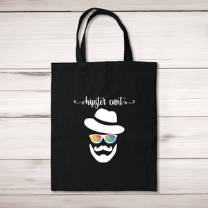 Hipster Cunt - Rude Tote Bags - Slightly Disturbed - Image 1 of 5
