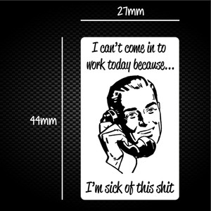 Sick Of this Shit - Rude Sticker Packs - Slightly Disturbed - Image 1 of 2