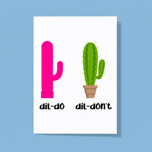 Dildo - Rude Greeting Cards - Slightly Disturbed - Image 1 of 1