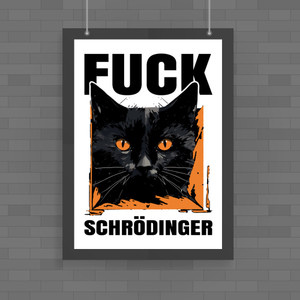 Fuck Schrodinger - Rude Posters - Slightly Disturbed - Image 1 of 1