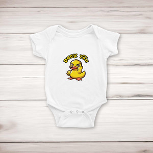Duck You - Rude Babygrows & Sleepsuits - Slightly Disturbed - Image 1 of 4
