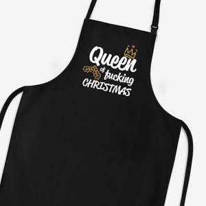 Queen of Fucking Christmas - Rude Aprons - Slightly Disturbed - Image 1 of 4