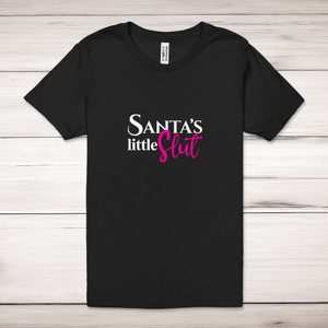 Santa's Little - Rude Adult T-Shirts - Slightly Disturbed - Image 1 of 24