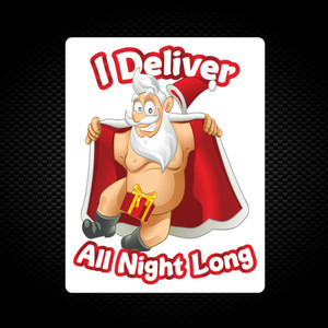 All Night Long - Rude Vinyl Stickers - Slightly Disturbed - Image 1 of 1
