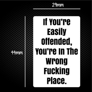 Easily Offended - Rude Sticker Packs - Slightly Disturbed - Image 1 of 1