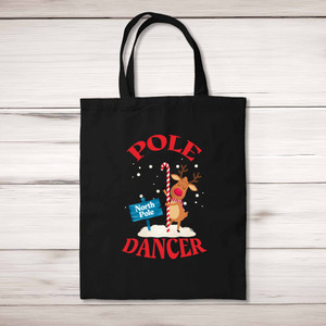 North Pole Dancer - Rude Tote Bags - Slightly Disturbed - Image 1 of 5