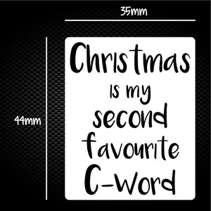 Second Favourite C-Word - Rude Sticker Packs - Slightly Disturbed - Image 1 of 1