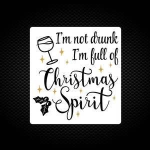 Christmas Spirit - Novelty Vinyl Stickers - Slightly Disturbed - Image 1 of 2