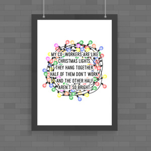 Christmas Lights - Novelty Posters - Slightly Disturbed - Image 1 of 1