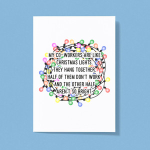 Christmas Lights - Novelty Greeting Cards - Slightly Disturbed - Image 1 of 1