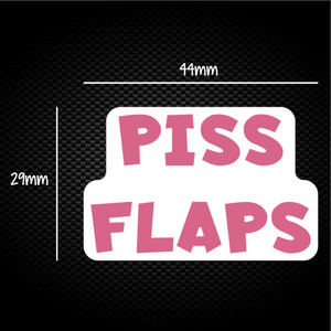 Piss Flaps - Rude Sticker Packs - Slightly Disturbed - Image 1 of 1