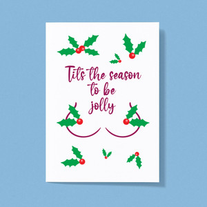 Tits The Season - Rude Greeting Cards - Slightly Disturbed - Image 1 of 1