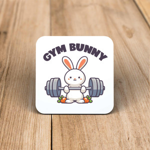 Gym Bunny - Novelty Coaster - Slightly Disturbed - Image 1 of 1