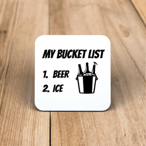 Bucket List - Novelty Coaster - Slightly Disturbed - Image 1 of 1